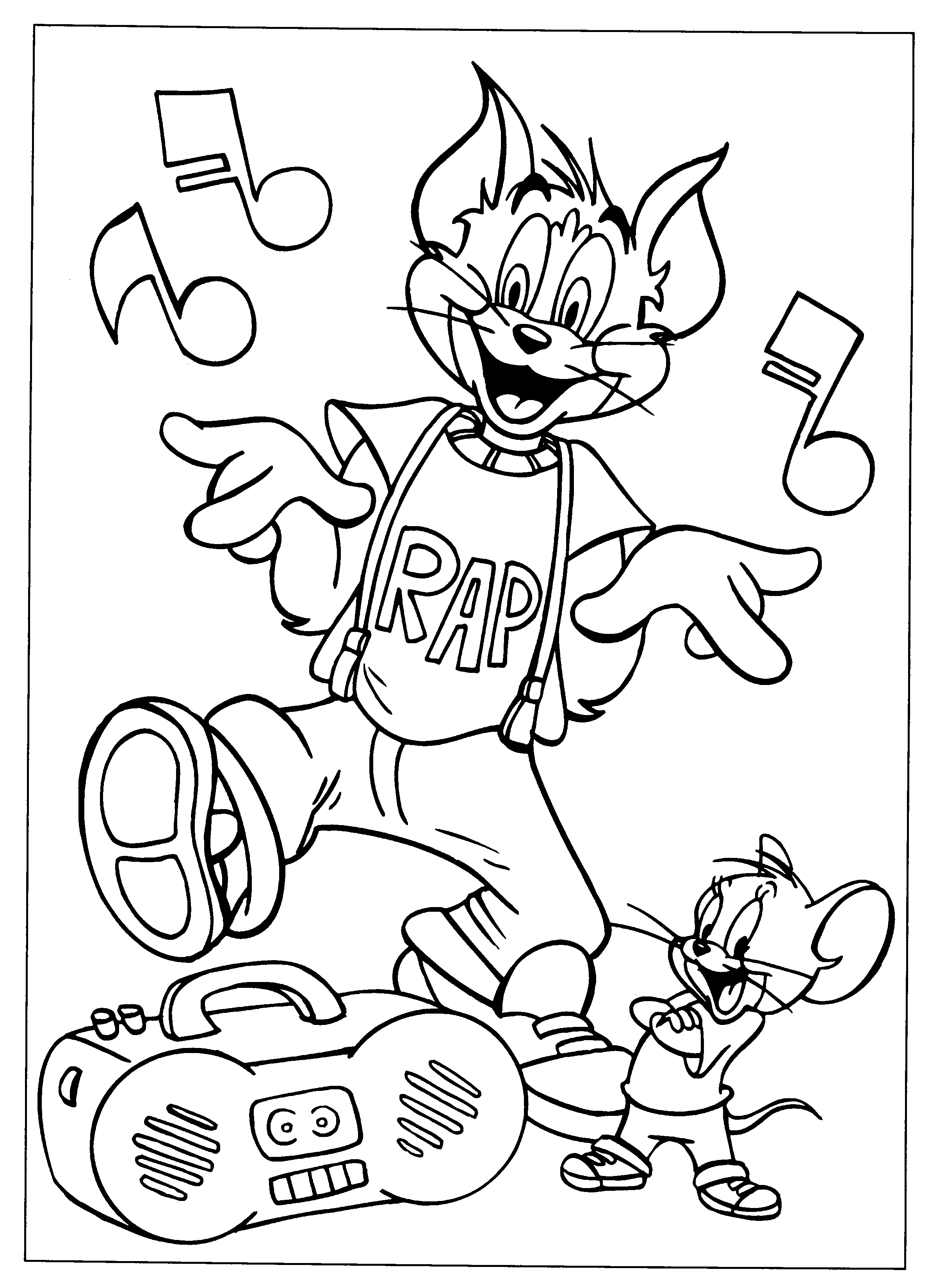 Download Free Printable Tom And Jerry Coloring Pages For Kids