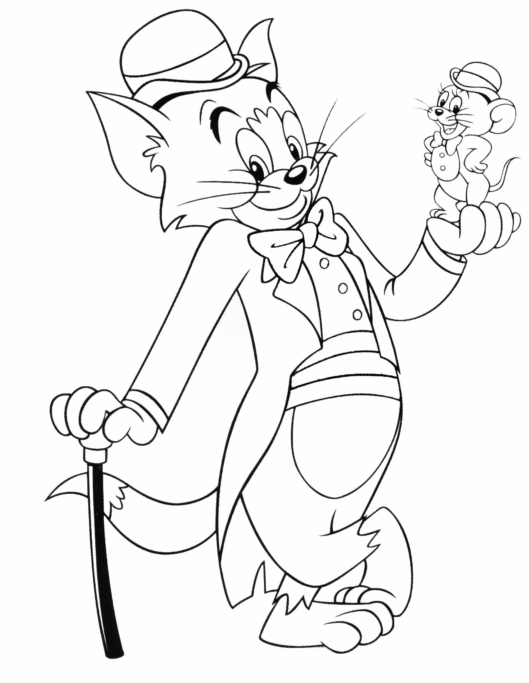 Free Printable Tom And Jerry Coloring Pages For Kids