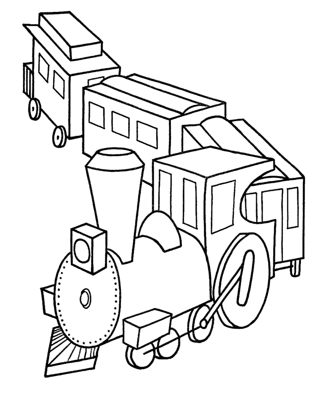 Coloring Pages of Trains