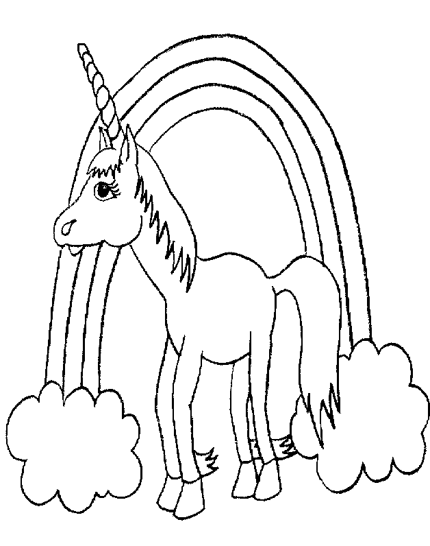 Coloring Pages of Unicorns