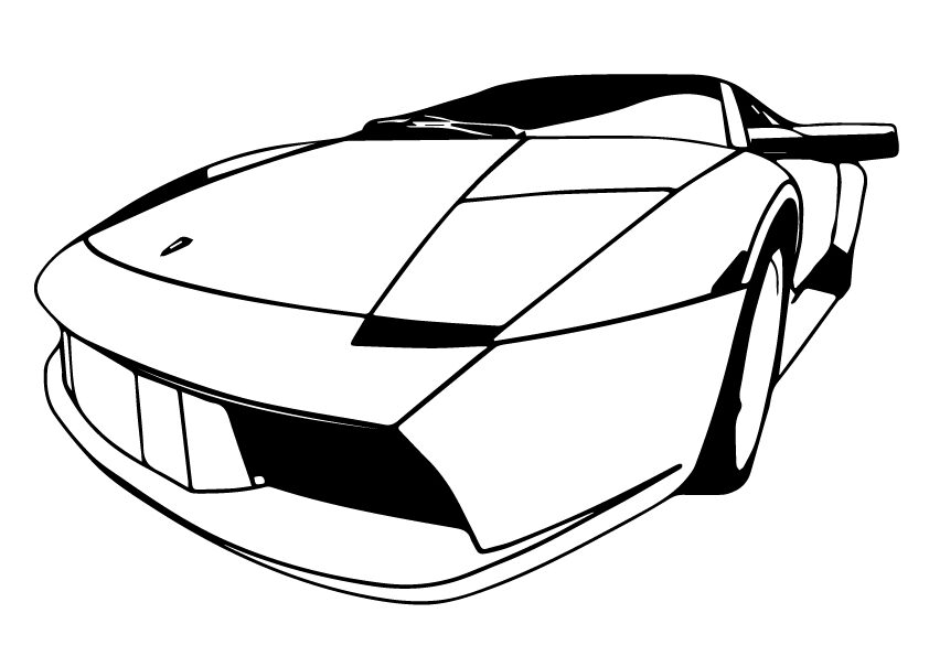 Cool Race Car Coloring Page