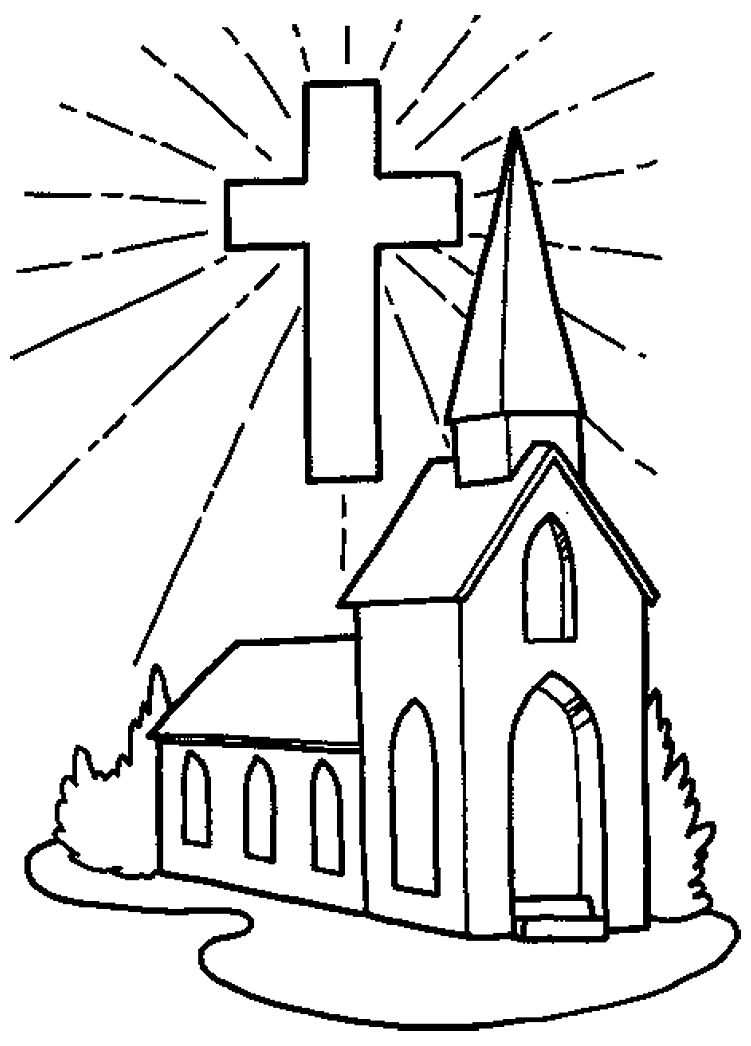 cross coloring pages