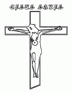 free printable cross coloring pages for kids