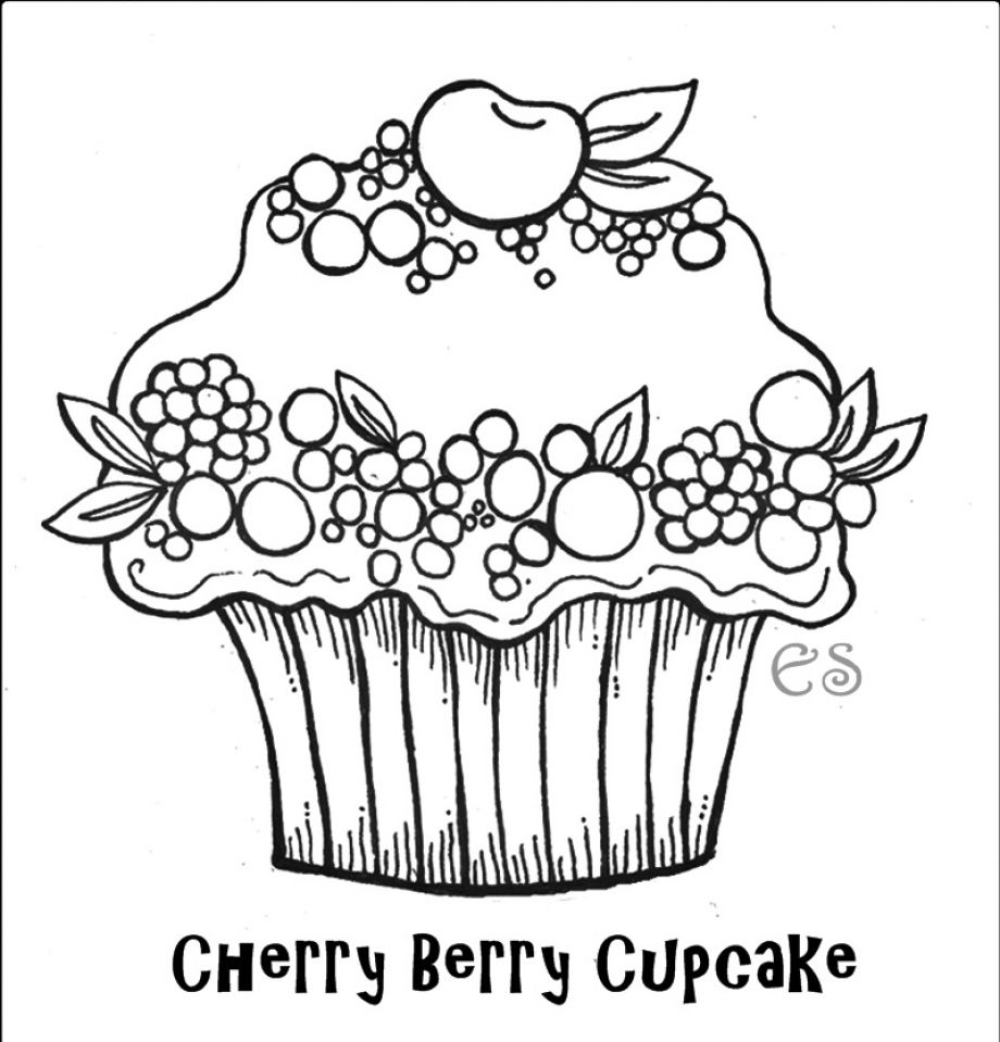 Free Printable Cupcake Coloring Pages For Kids