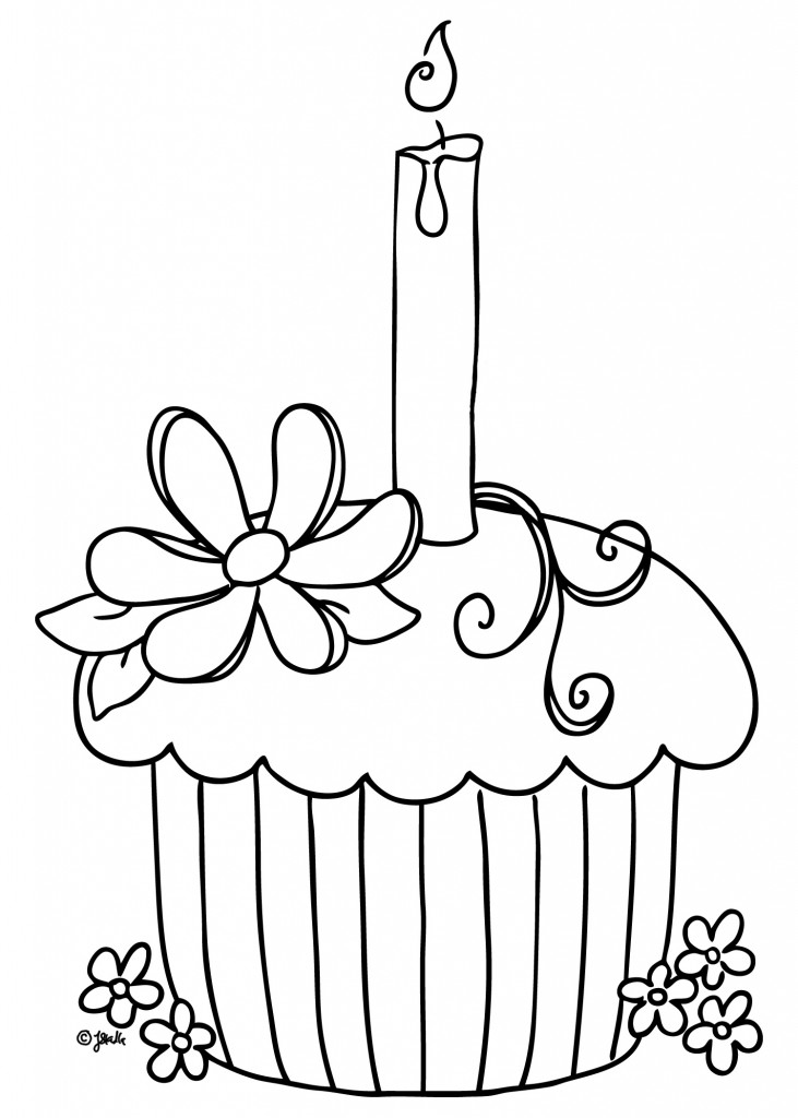 Cupcake Coloring Pages To Print