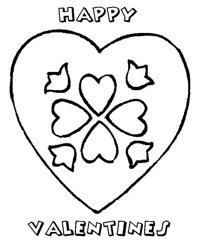Cute Valentine Coloring Pages