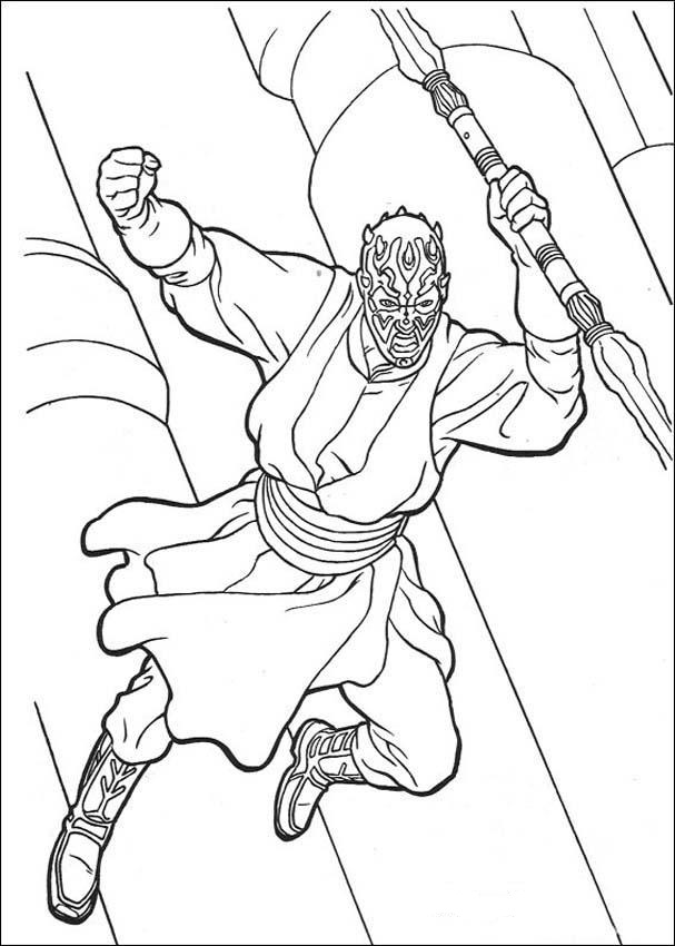 Darth Maul - Star Wars Coloring Pages