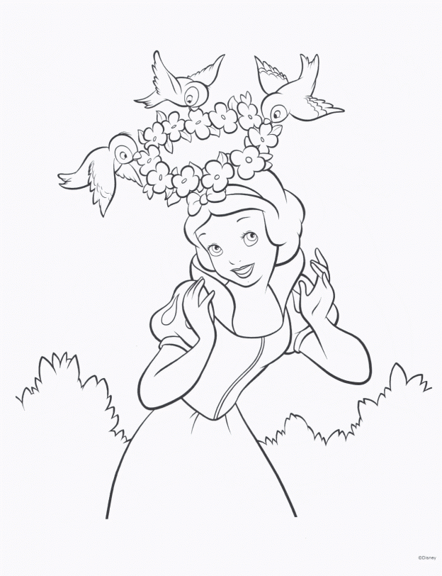 free printable disney princess coloring pages for kids