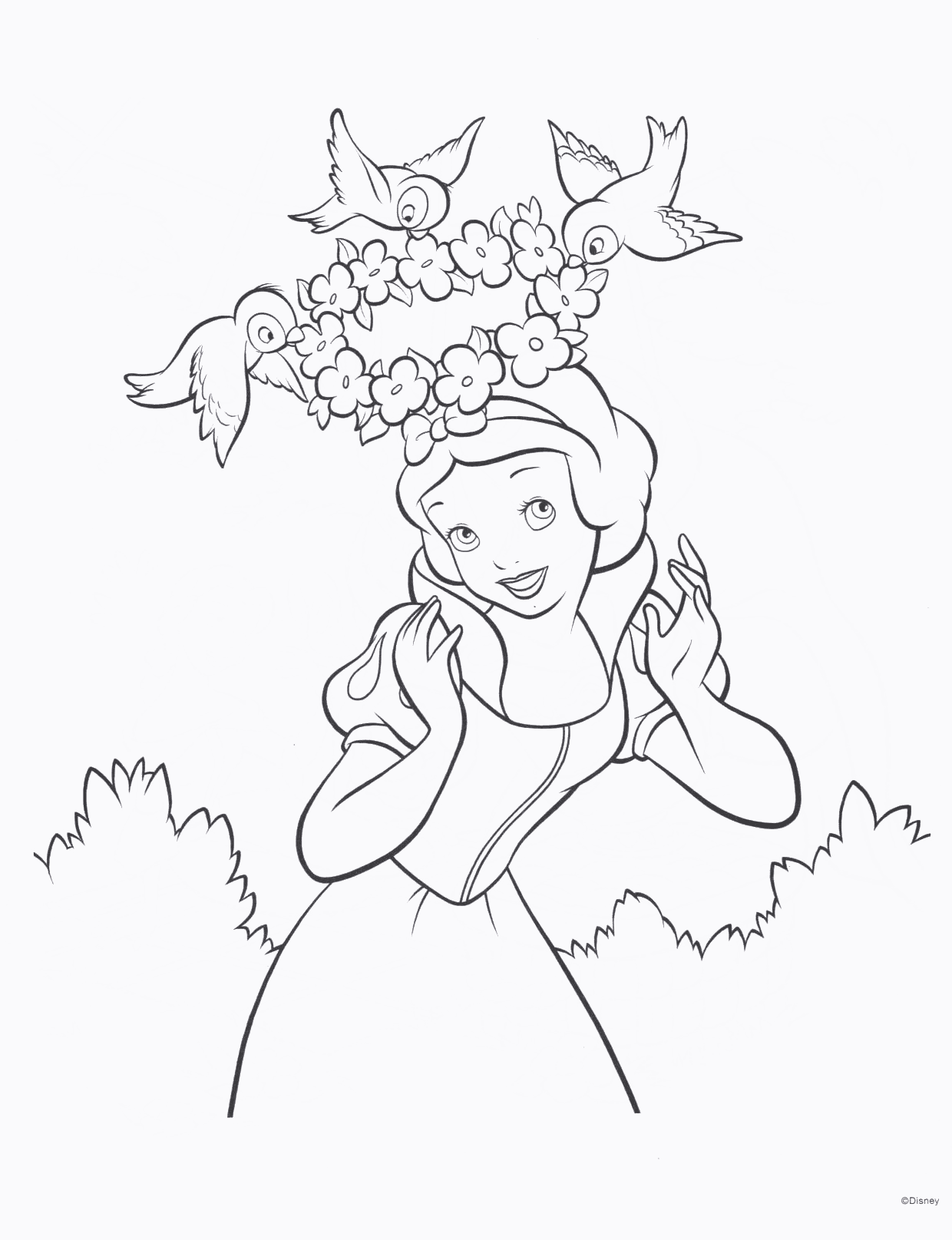 Free Printable Disney Princess Coloring Pages For Kids