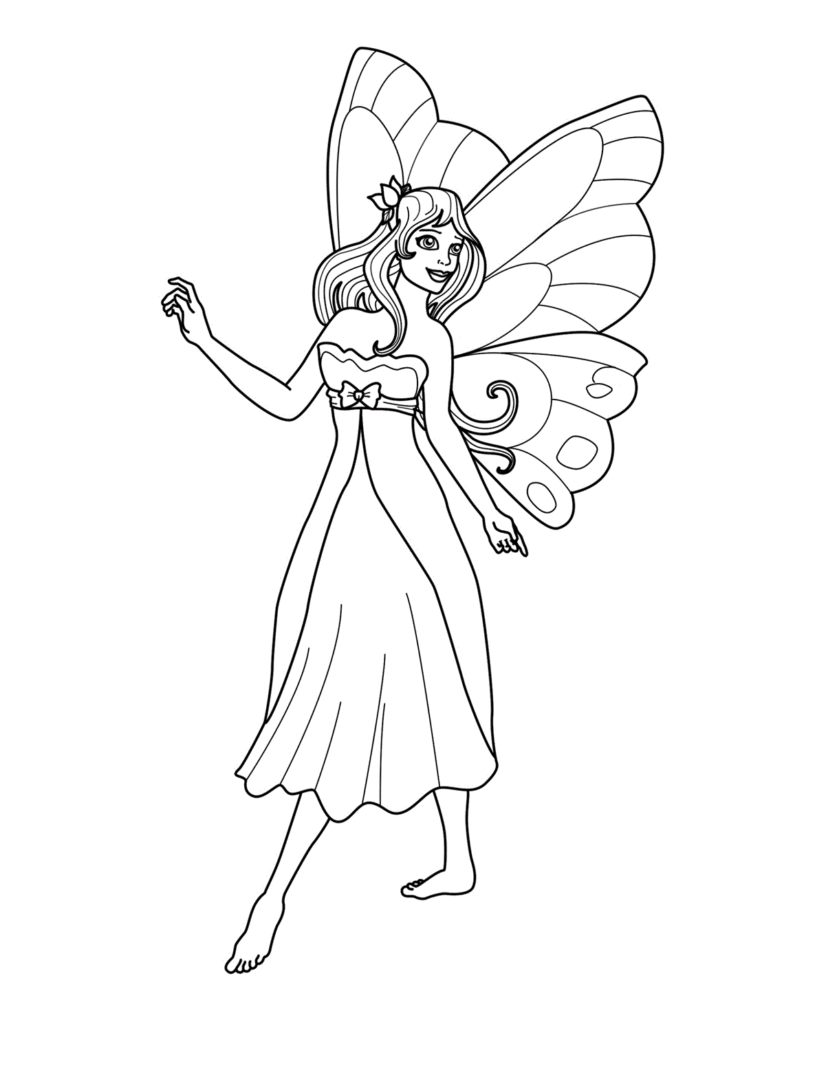 Free Printable Fairy Coloring Pages For Kids