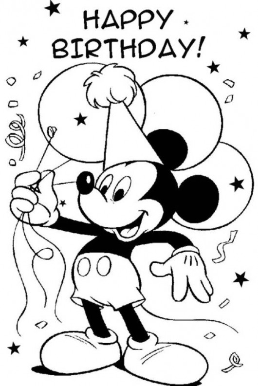 Birthday Coloring Pages For Children 8