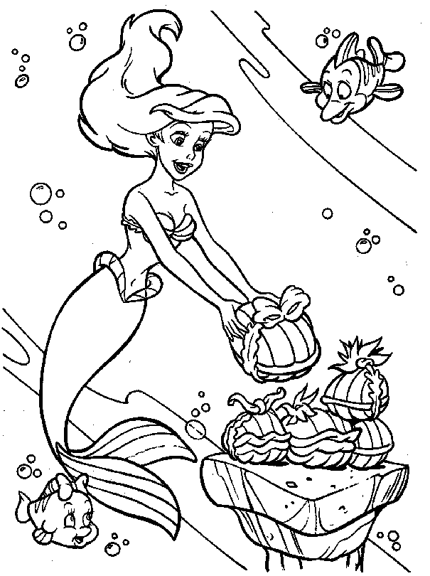 Disney Little Mermaid Coloring Pages