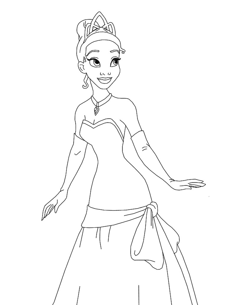 Princesse Disney Raiponce, Tiana, Belle Coloriage 