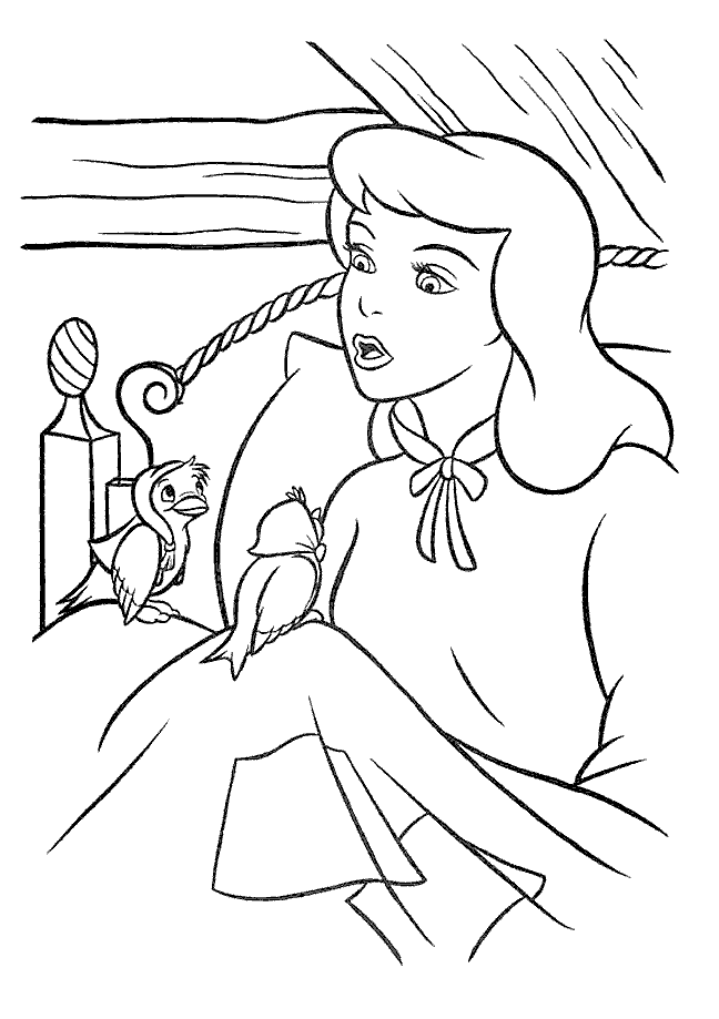 Disney Princess Cinderella Coloring Pages