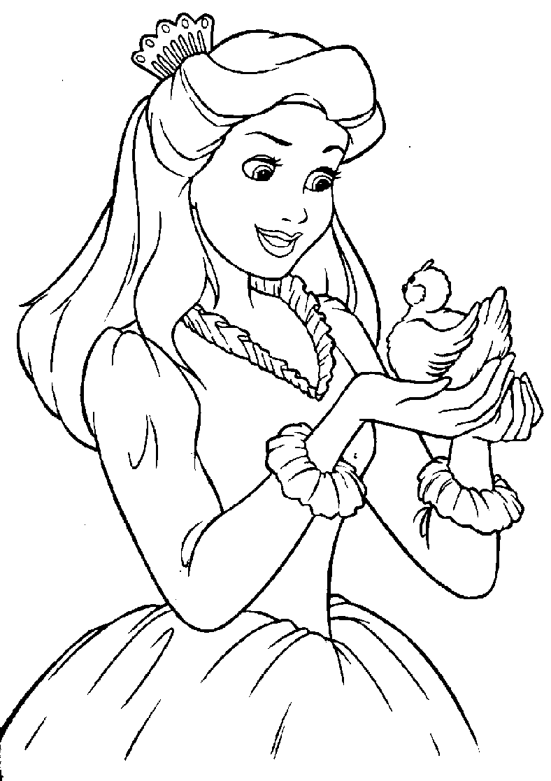 Princess Coloring Pages For Kids 1