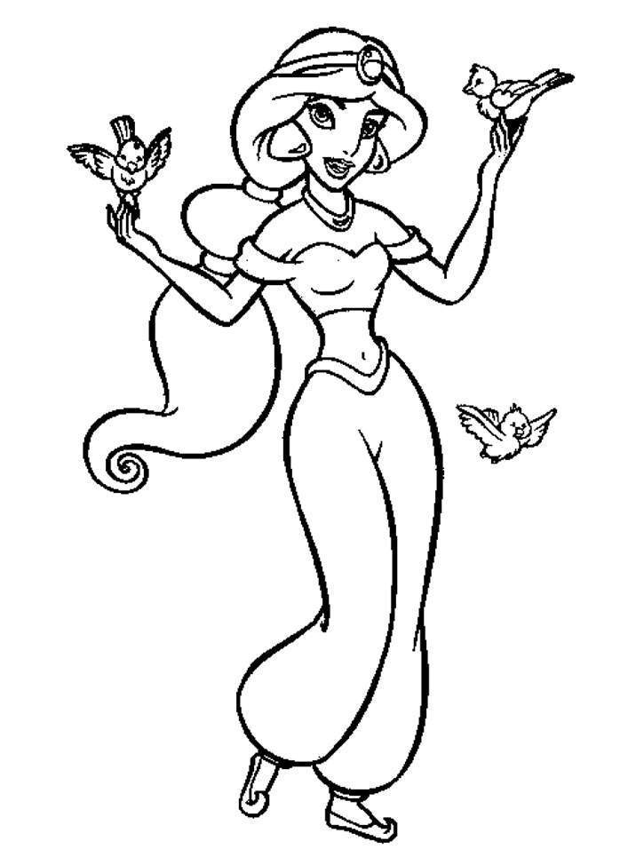 free printable disney princess coloring pages for kids