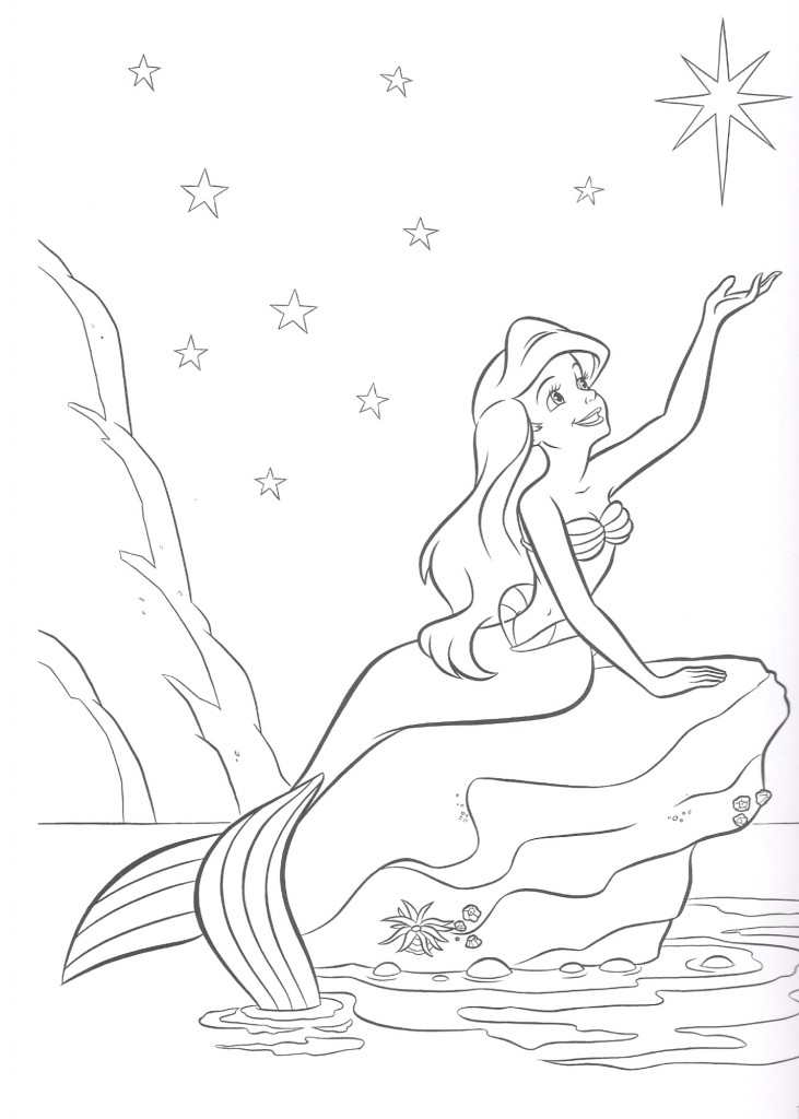 Free Printable Little Mermaid Coloring Pages For Kids