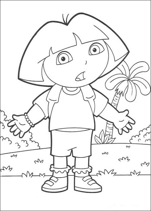 Dora The Explorer Coloring Pages Photos