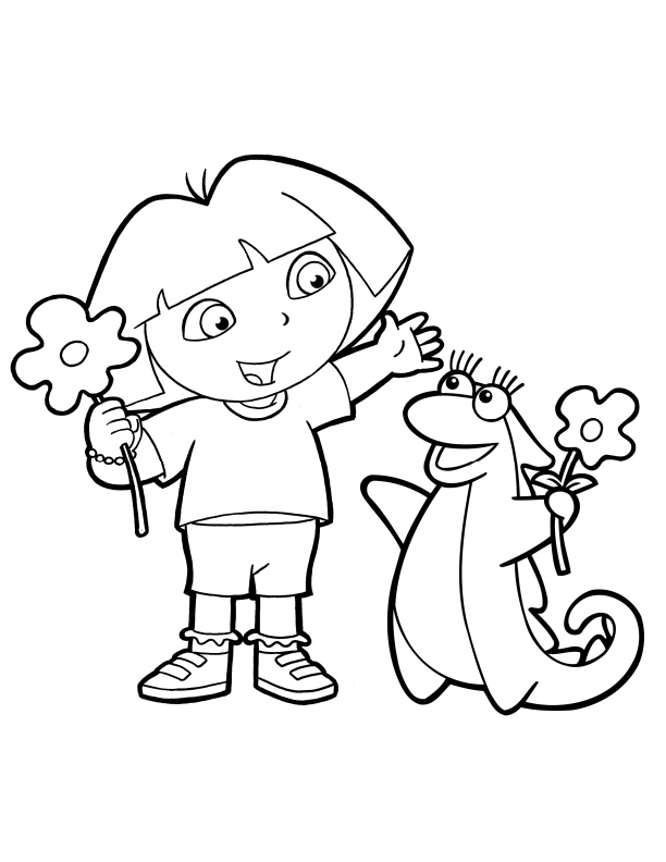 dora and friends coloring pages pdf