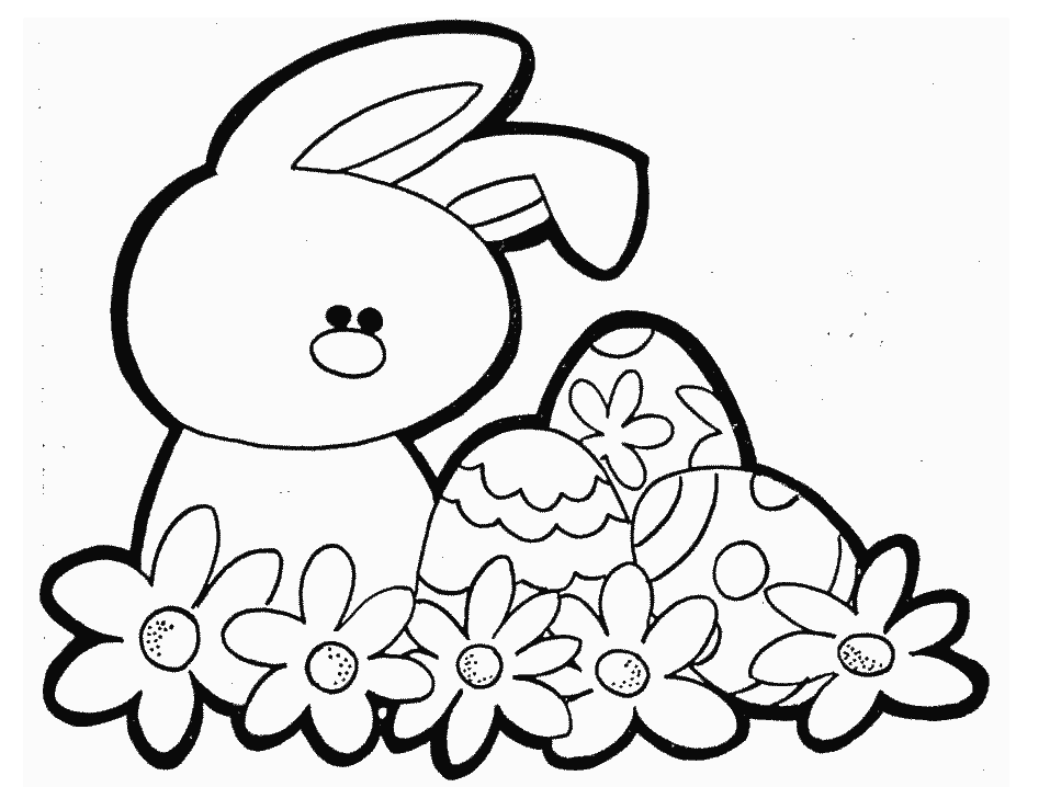 Easter Bunnies Coloring Pages