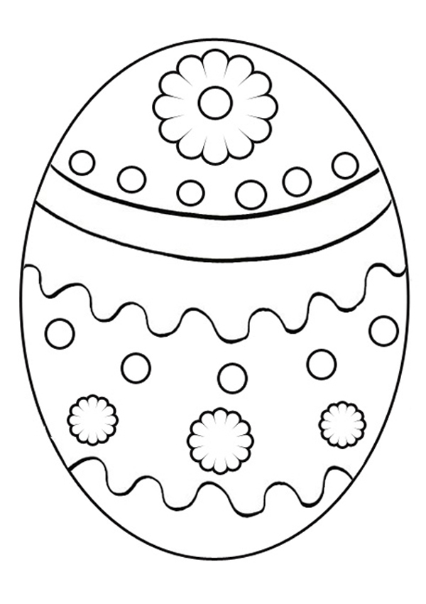 Easter Egg Coloring Pages For Kids