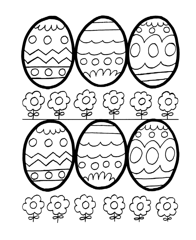 Easter Egg Printable Coloring Pages