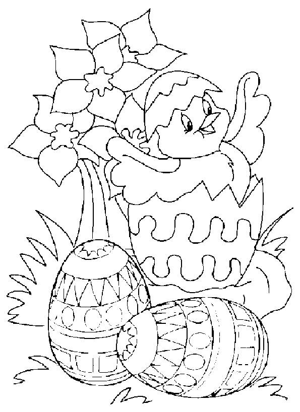 Easter Eggs Coloring Pages To Print