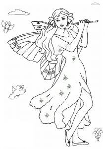 Free Printable Fairy Coloring Pages For Kids