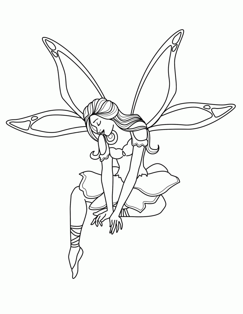 Fairy Printable Coloring Pages