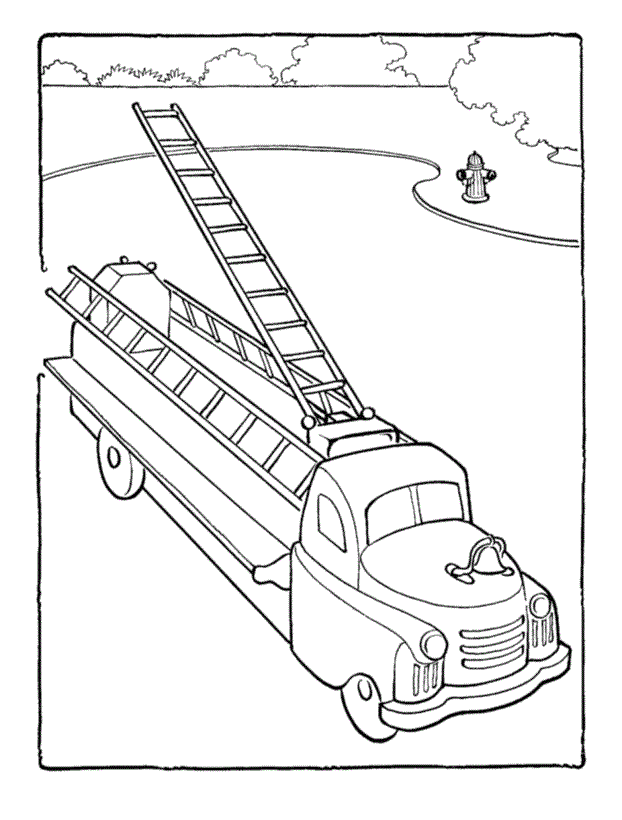 Free Printable Fire Truck Coloring Pages For Kids