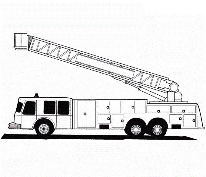 Fire Truck Coloring Pages Images