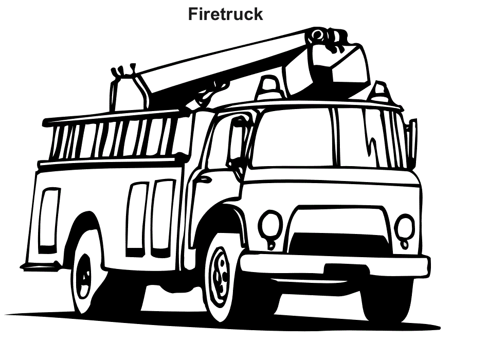 Fire Truck Coloring Pages Photos