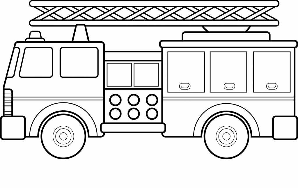 Fire Truck Coloring Pages Pictures