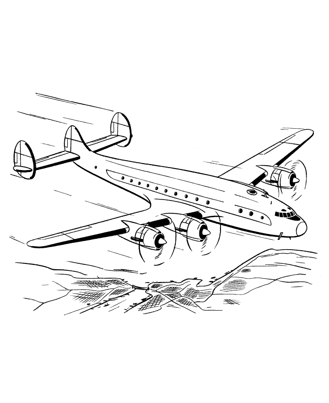 Download Free Printable Airplane Coloring Pages For Kids