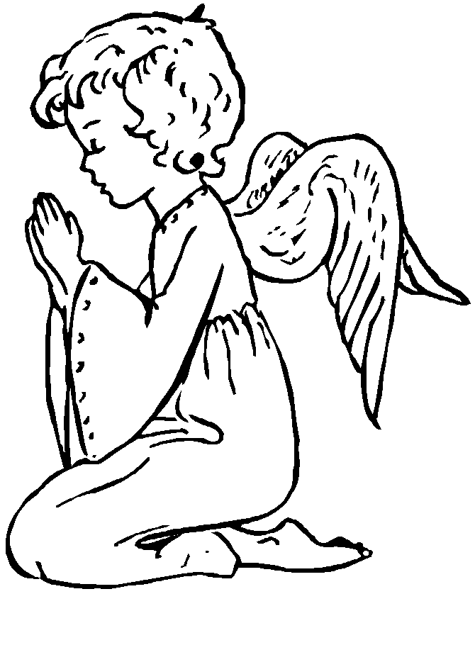 Free Angel Coloring Pages For Children
