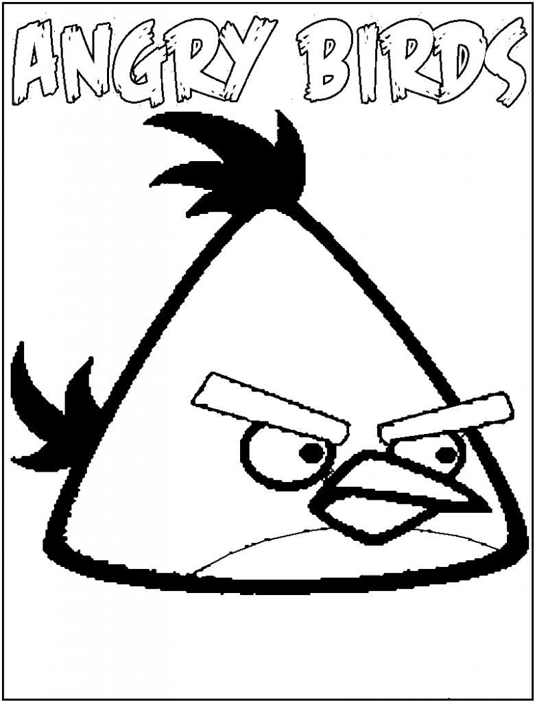 Free Angry Birds Coloring Pages For Kids