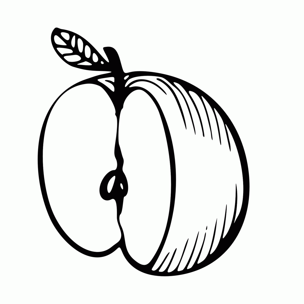 Free Apple Coloring Pages For Kids