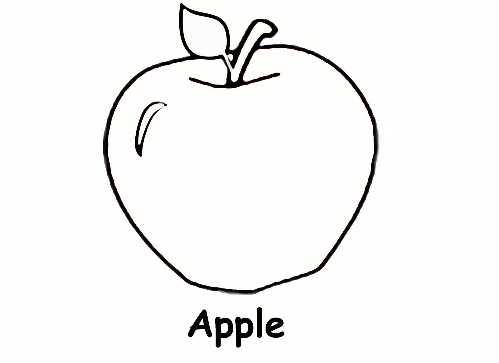 Apple Coloring Pages 7