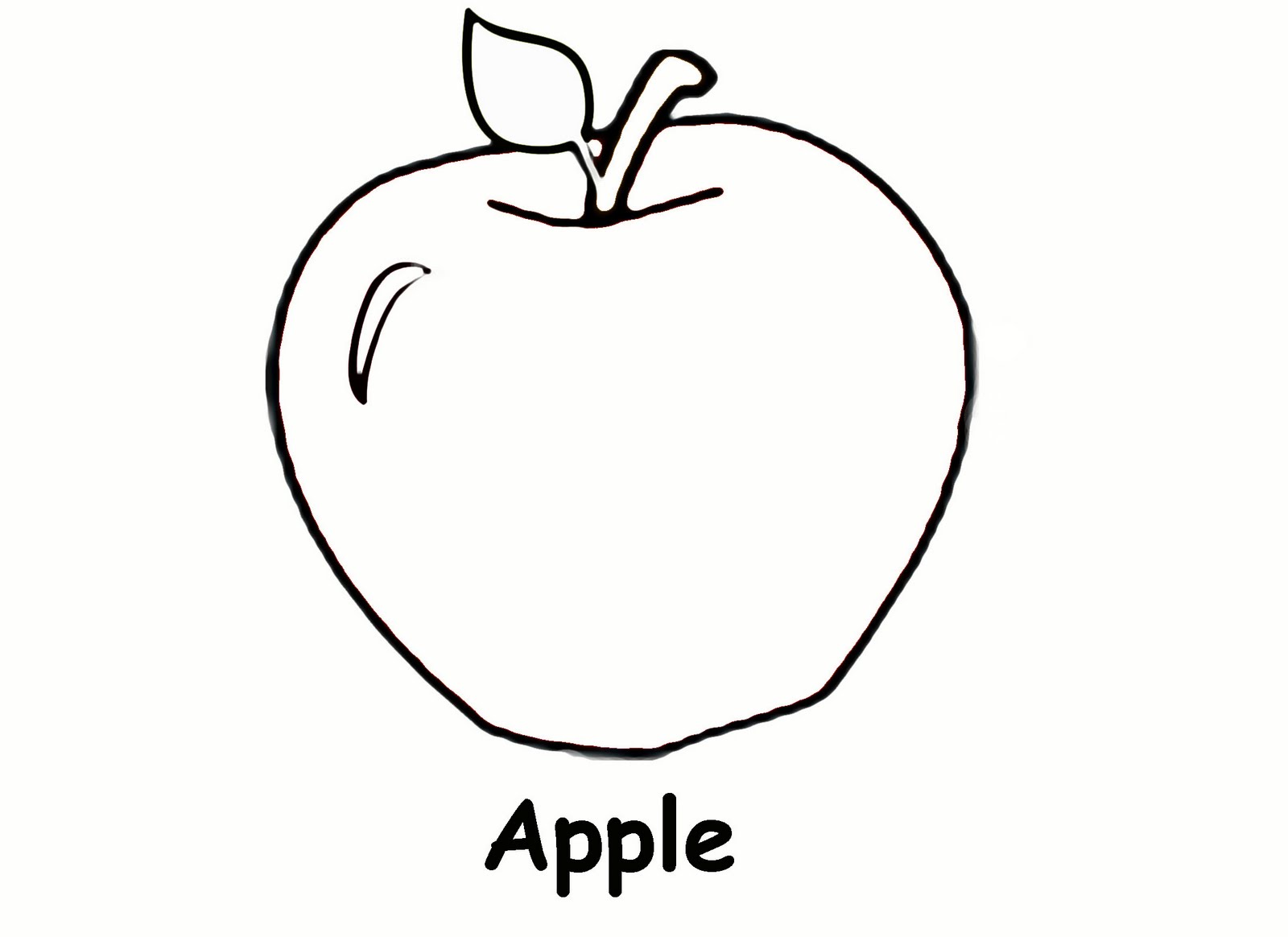 Download Free Printable Apple Coloring Pages For Kids