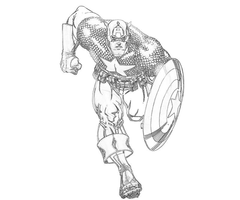 Free Captain America Coloring Pages