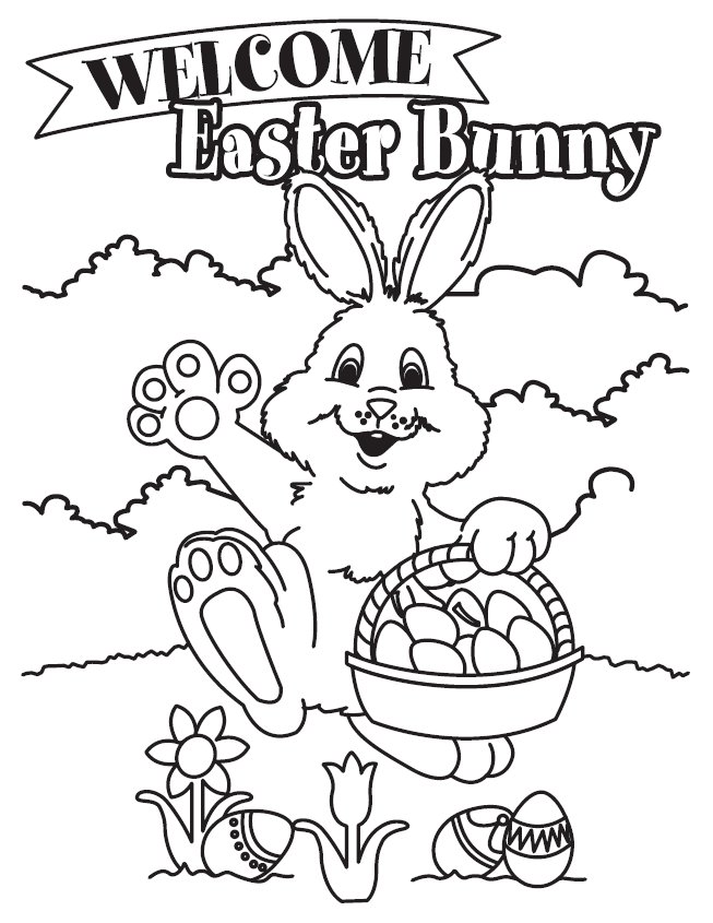 easter bunny coloring pages games cool - photo #14