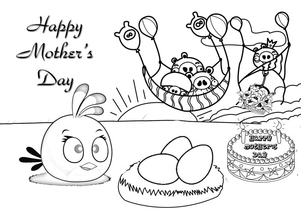 Free Coloring Pages Mothers Day