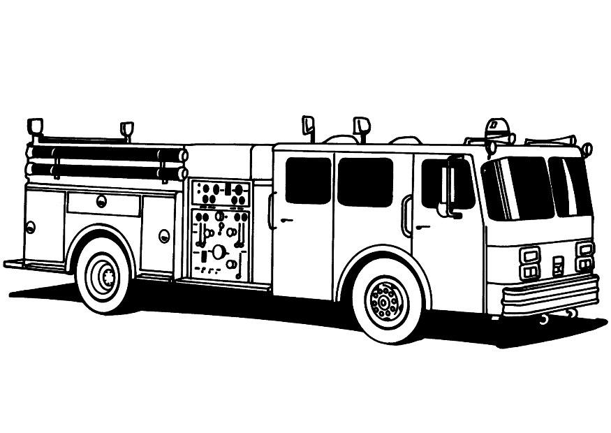 Monster Truck Fire Truck Coloring Pages