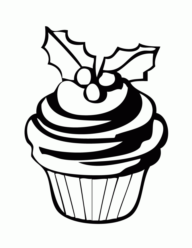  Cupcake Coloring Pages For Kids 9