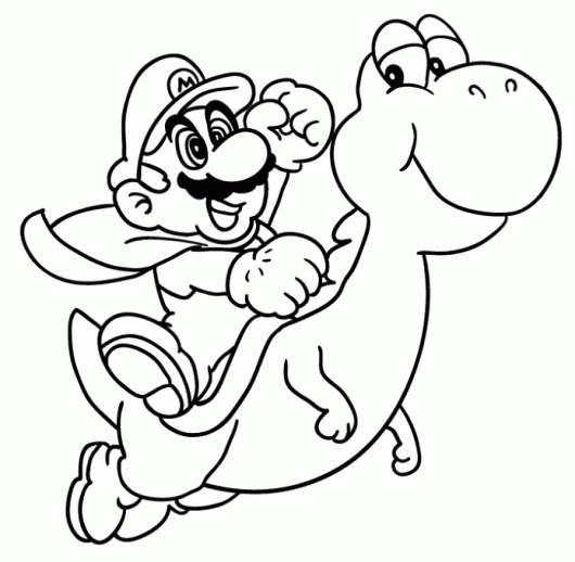Free Mario Coloring Pages