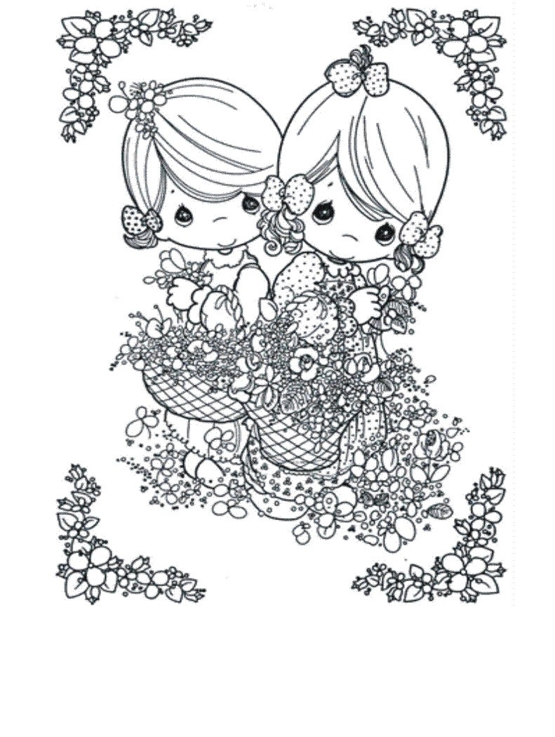 precious moments creation coloring pages