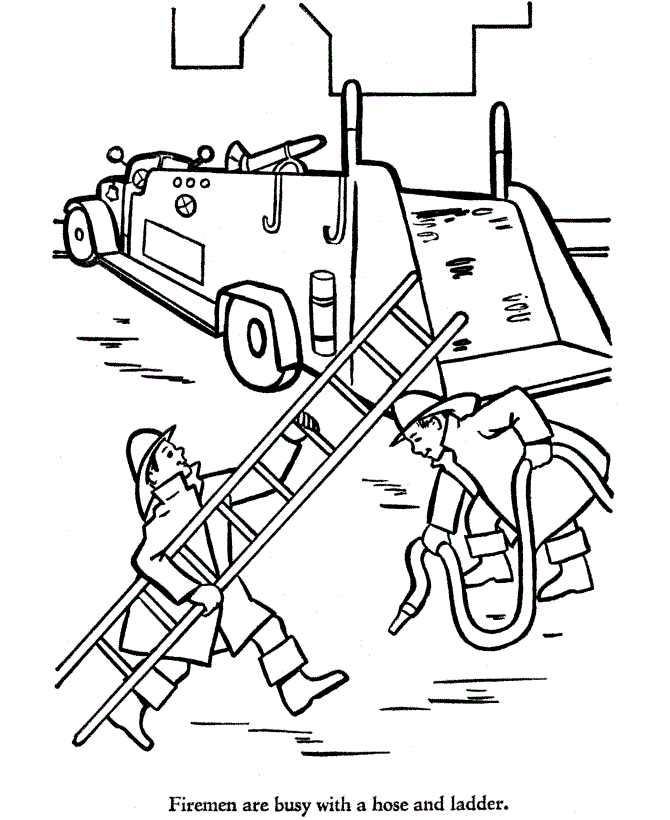 Free Printable Fire Truck Coloring Pages