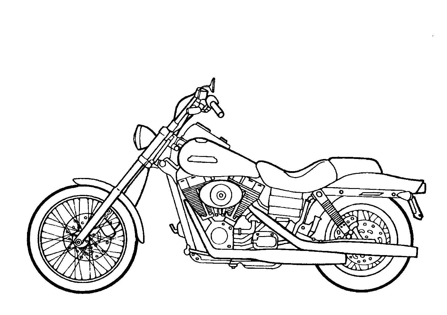 Motorcycle Images Coloring 9