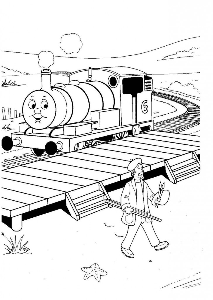 Free Thomas The Train Coloring Pages For Kids