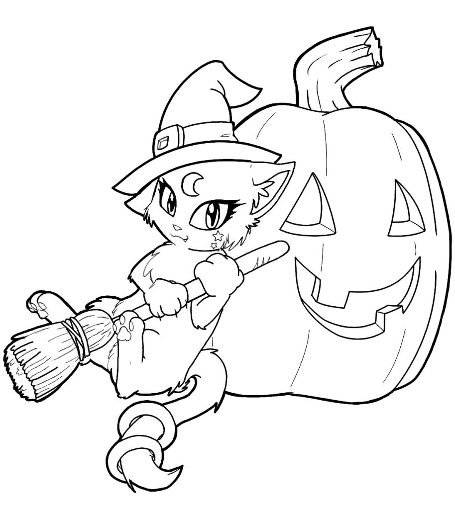 Free Witch Coloring Pages